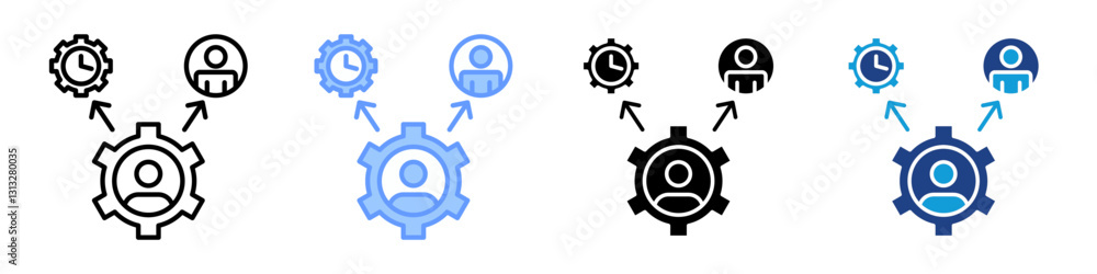 Resources UtilizationIcon Set Multiple Style Collection Resources UtilizationIcon Set Multiple Style Collection
