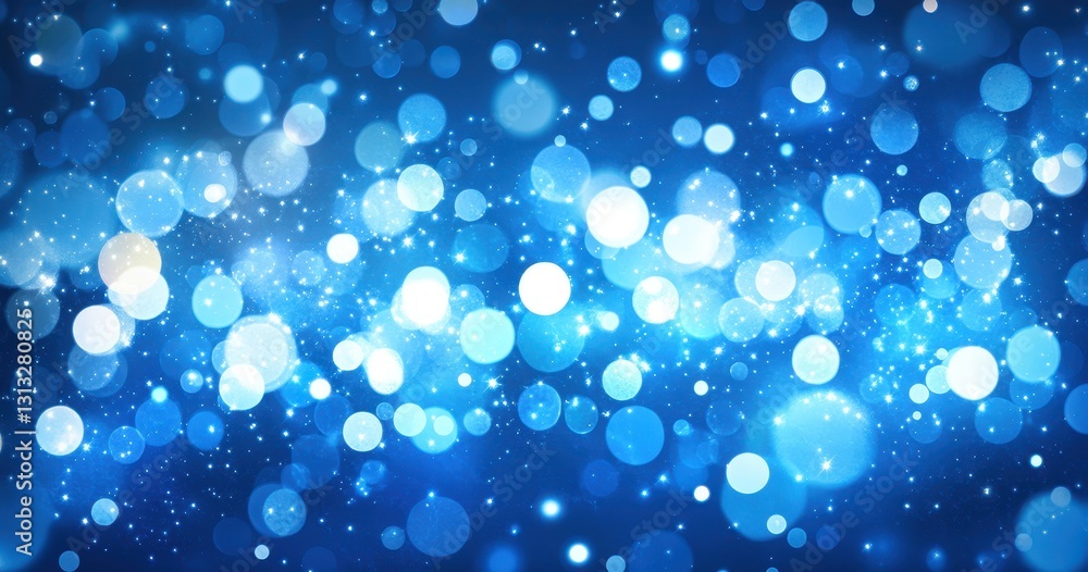 Abstract Blue Background with Sparkling Shimmer and Colorful Bokeh Lights for Creative and Artistic Projects and Designs Abstract Blue Background with Sparkling Shimmer and Colorful Bokeh Lights for Creative and Artistic Projects and Designs