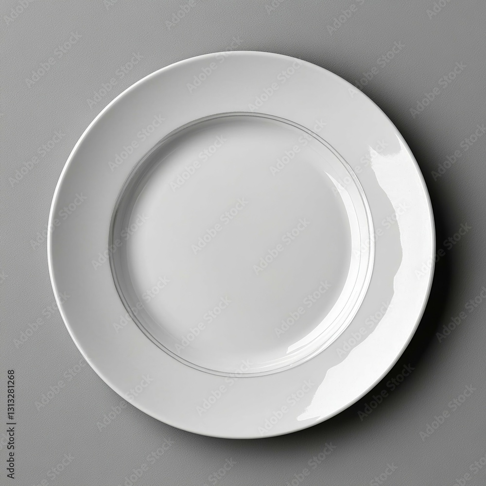 Elegant White Round Dinner Plate Elegant White Round Dinner Plate