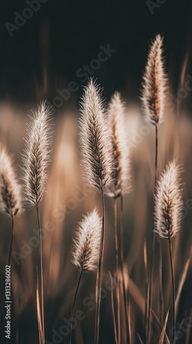 In the spring, a vibrant grass spread out, green, full of vitality of life. F...