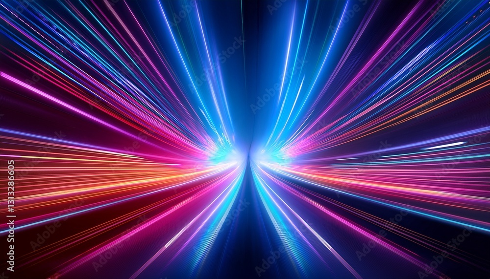 abstract background with neon rays of light created with ai abstract background with neon rays of light created with ai