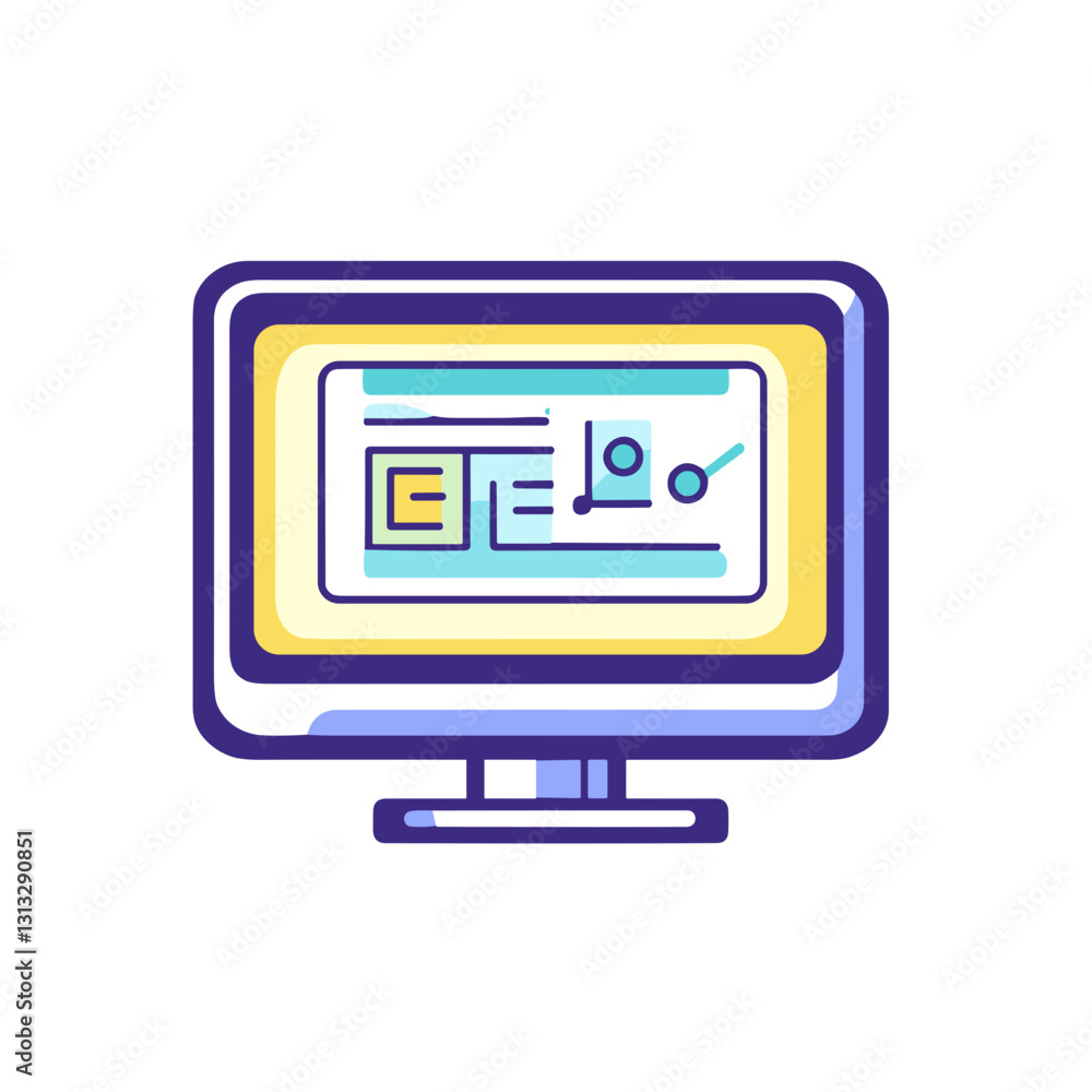 NFT digital art illustration on a colorful computer screen with modern design and copy space NFT digital art illustration on a colorful computer screen with modern design and copy space