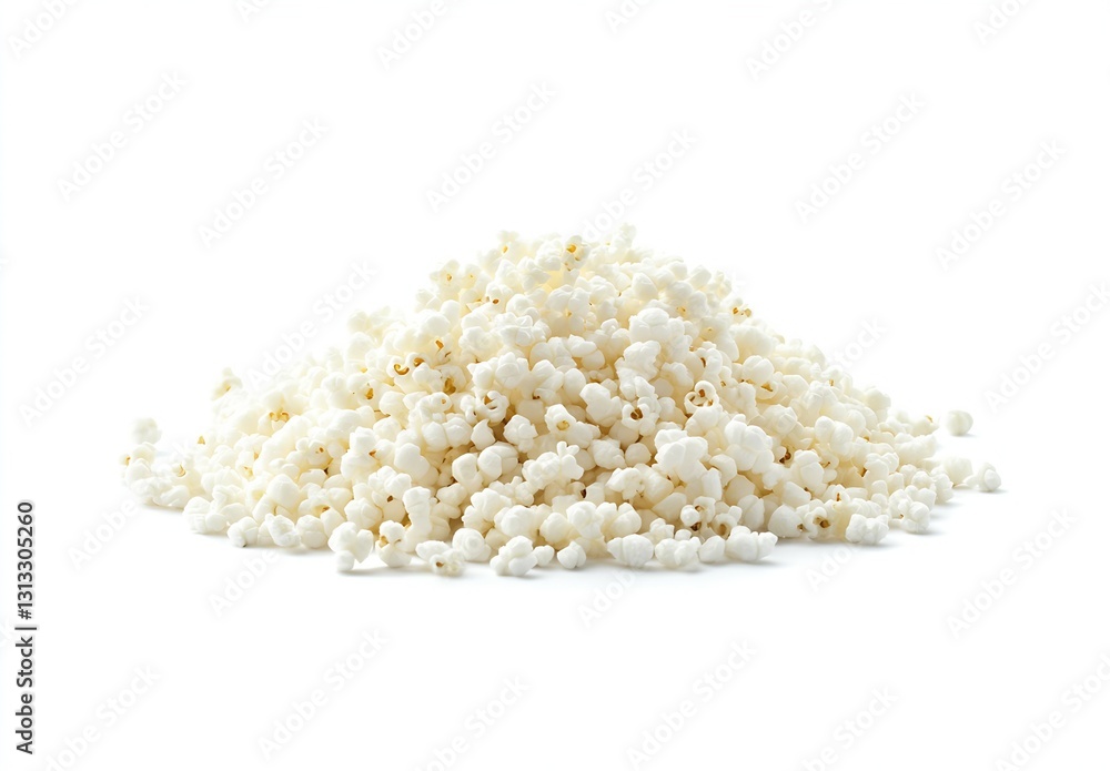 A Neatly Gathered Pile of Light and Fluffy Popcorn Kernels Ready for Consumption : Generative AI A Neatly Gathered Pile of Light and Fluffy Popcorn Kernels Ready for Consumption : Generative AI