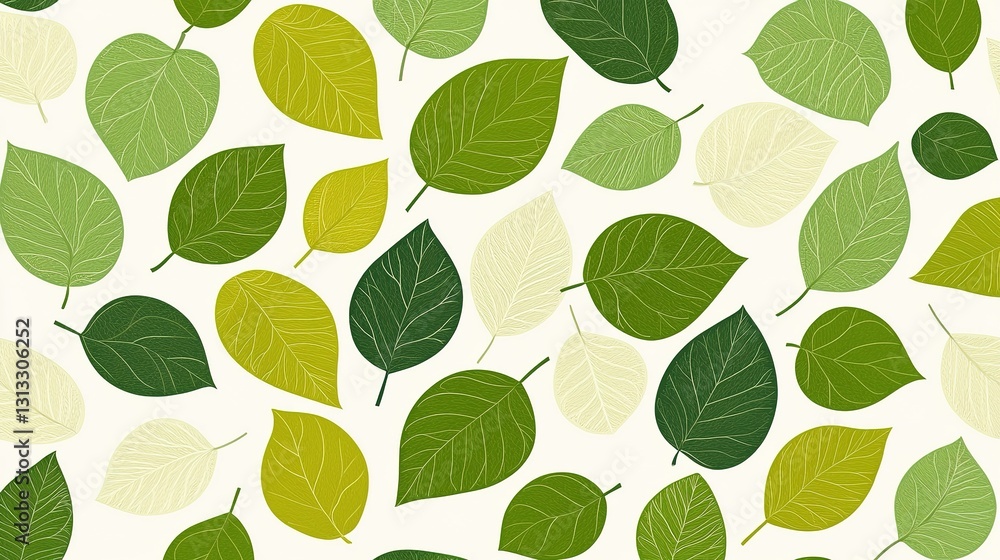 Tropical leaf pattern design nature seamless background vibrant green shades aesthetic decorative art Tropical leaf pattern design nature seamless background vibrant green shades aesthetic decorative art