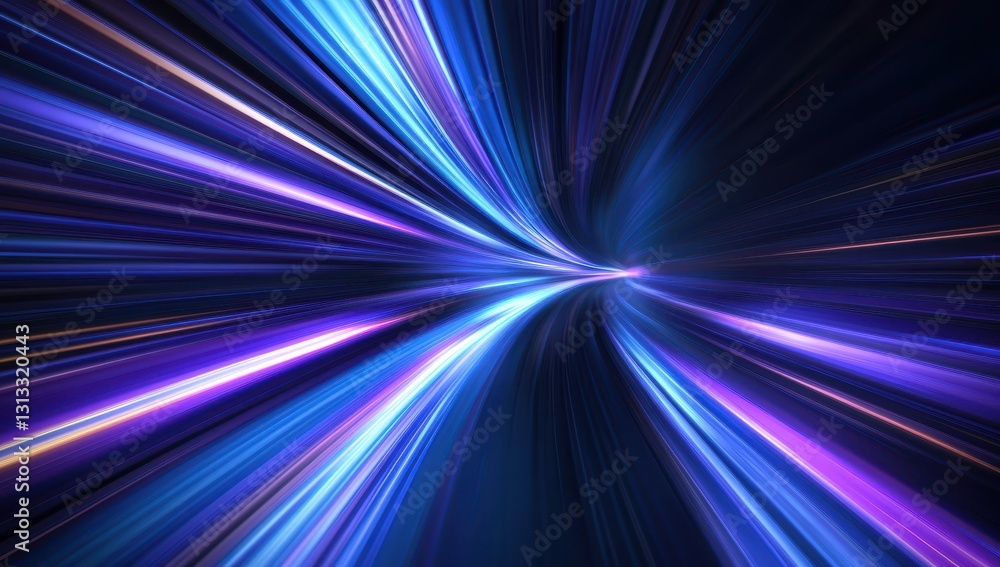 Abstract Light Trails in Vibrant Blue and Purple Shades with Dynamic Motion Effect Captured in a High-Resolution Digital Art Style Abstract Light Trails in Vibrant Blue and Purple Shades with Dynamic Motion Effect Captured in a High-Resolution Digital Art Style