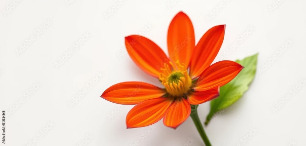 A single, vibrant flower, petals perfectly formed, set against a pure white backdrop, screen saver, beautiful A single, vibrant flower, petals perfectly formed, set against a pure white backdrop, screen saver, beautiful