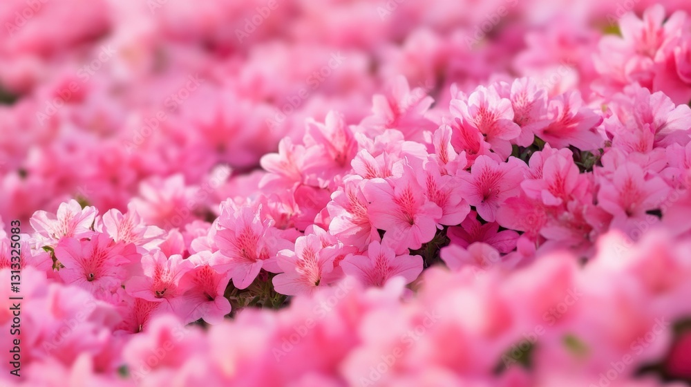 Fototapeta premium Vibrant Pink Azalea Flowers in Bloom During Spring Season