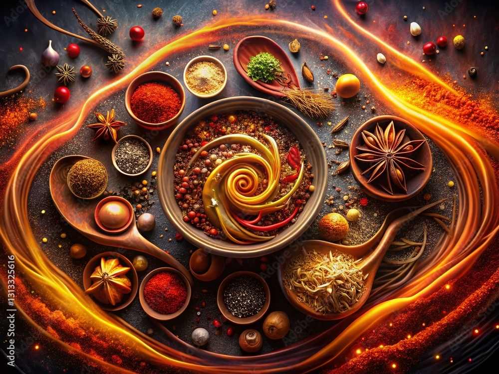 Mystical Spice Doodles: Long Exposure Magical Pattern Stock Photo Mystical Spice Doodles: Long Exposure Magical Pattern Stock Photo