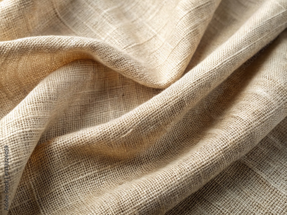 Natural Linen Fabric Texture Background, Wrinkled Cotton Cloth, Textured Textile Surface, Light Beige Linen, Creamy Fabric Close Up Natural Linen Fabric Texture Background, Wrinkled Cotton Cloth, Textured Textile Surface, Light Beige Linen, Creamy Fabric Close Up