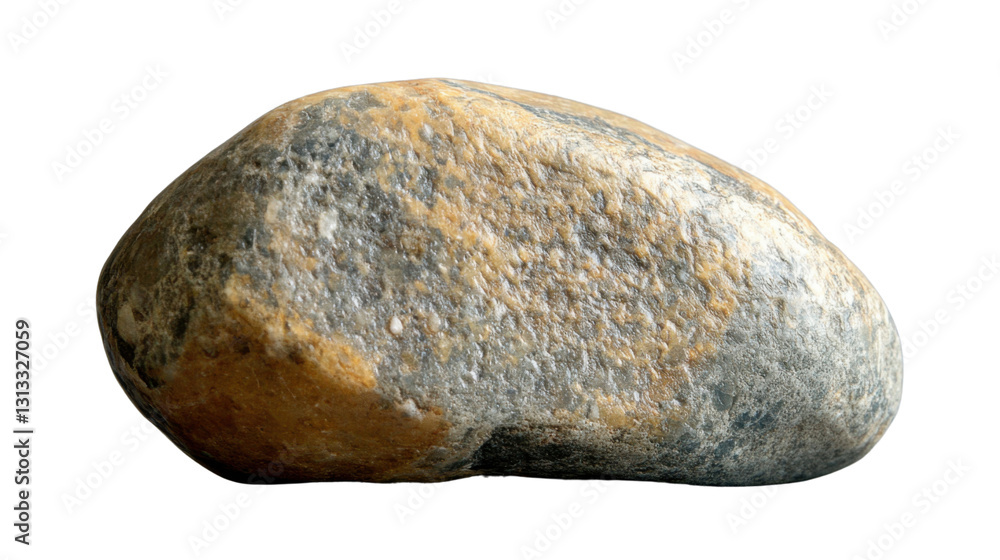 Smooth gray and brown beach stone isolated on transparent background Smooth gray and brown beach stone isolated on transparent background