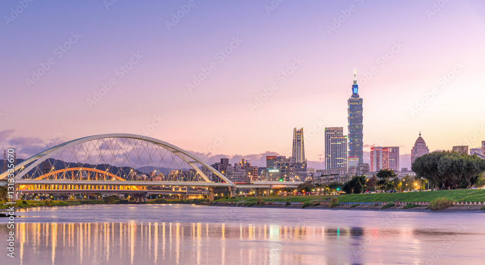 Φωτογραφία tourist attractions in the city park of taiwan, Asia business concept image, panoramic modern cityscape building in taiwan