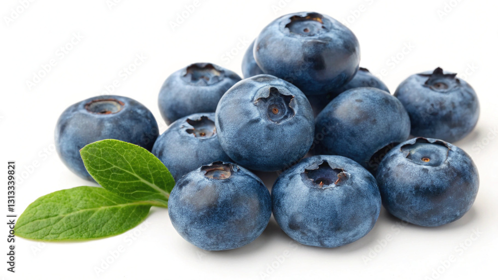 custom made wallpaper toronto digitalFresh blueberries with green leaves, perfect for healthy snacks