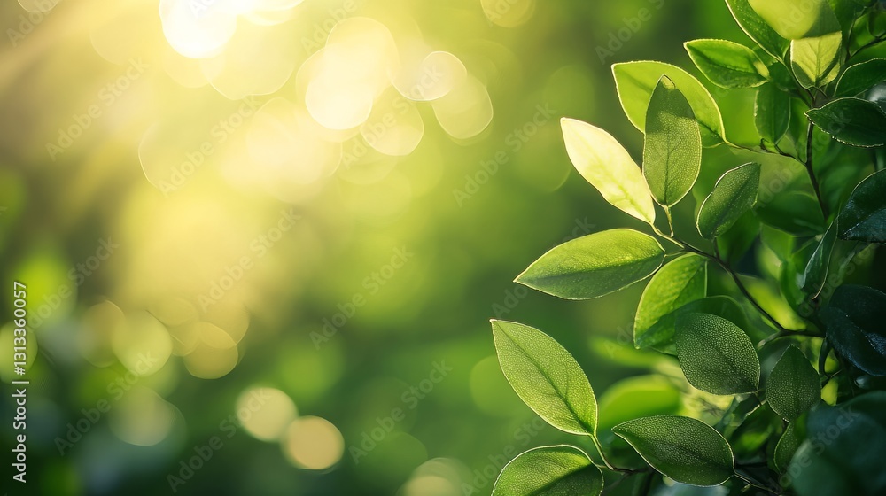 Fresh green background with natural lighting, perfect for displaying products in an earthy, natural setting Fresh green background with natural lighting, perfect for displaying products in an earthy, natural setting