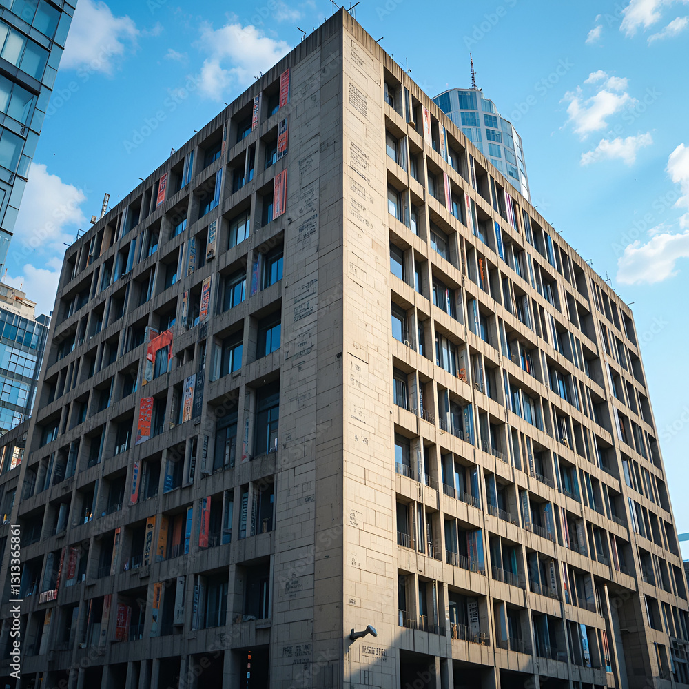 Fototapeta premium Barbican, London, UK, Architecture, Design, Brutalism