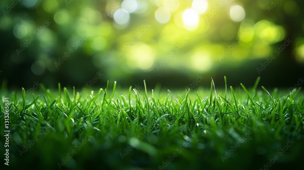 Natural green background with soft grass, ideal for a product display with a fresh, outdoorsy feel Natural green background with soft grass, ideal for a product display with a fresh, outdoorsy feel