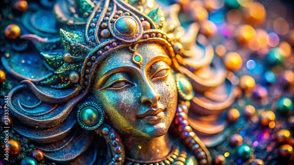 Sparkling Glitter Stone Sculpture: Unique Hand-Carved Art Piece Sparkling Glitter Stone Sculpture: Unique Hand-Carved Art Piece