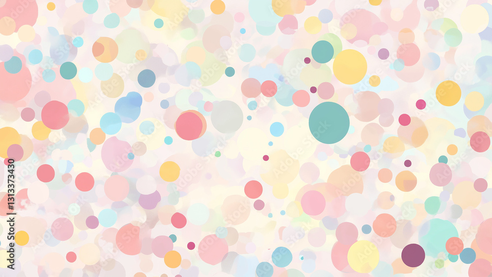 a childish pastel-toned circle background a childish pastel-toned circle background