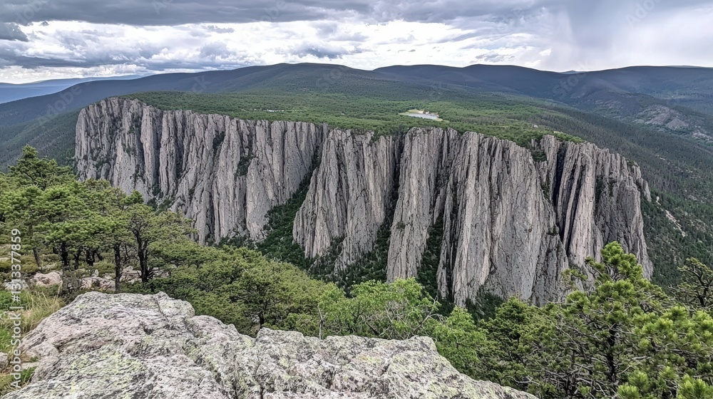 Breathtaking cliffs overlooking lush valley mountain range landscape photography scenic view nature's majesty Breathtaking cliffs overlooking lush valley mountain range landscape photography scenic view nature's majesty