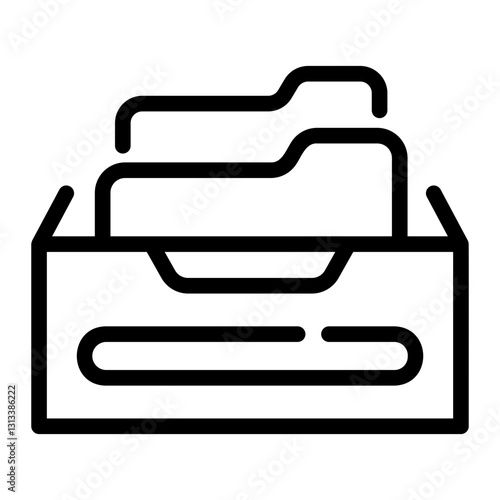 archives Line Icon