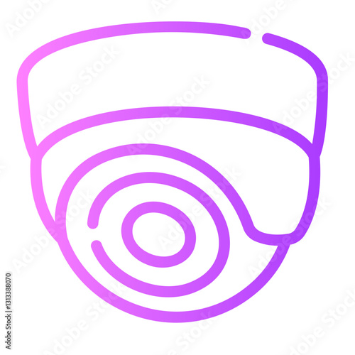 cctv Line Gradient Icon