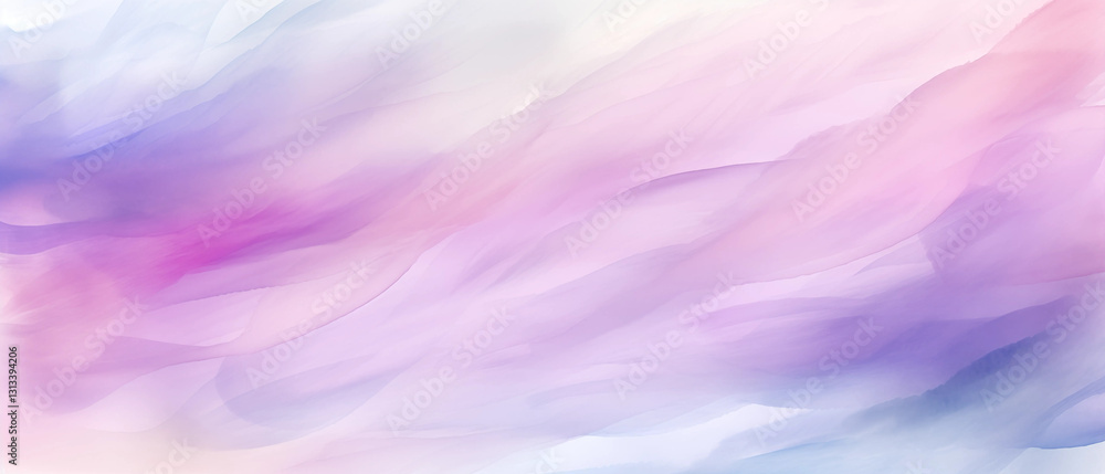 Obraz premium Abstract Pastel Background Lavender Pink and Blue Watercolor Wash Texture
