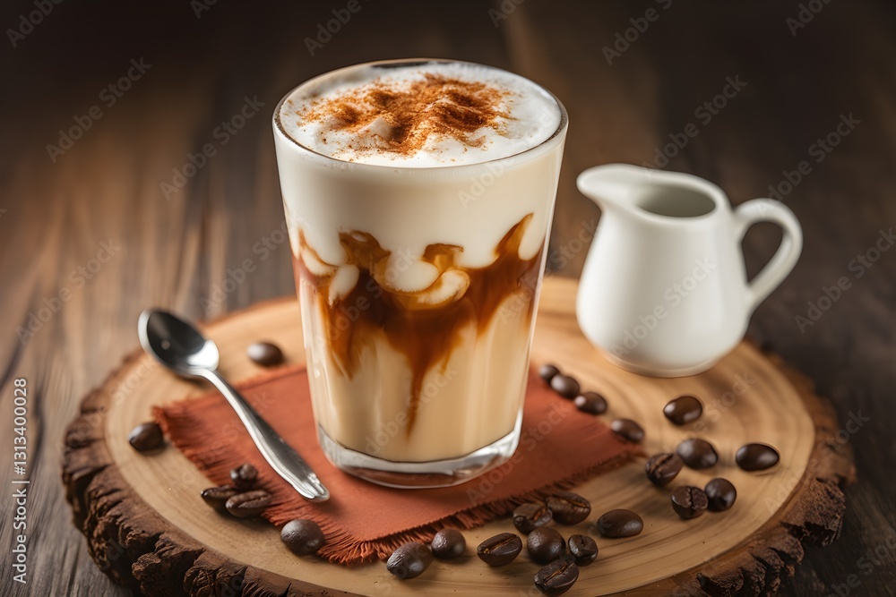 Delicious Caramel Iced Coffee Drink with Whipped Cream Delicious Caramel Iced Coffee Drink with Whipped Cream