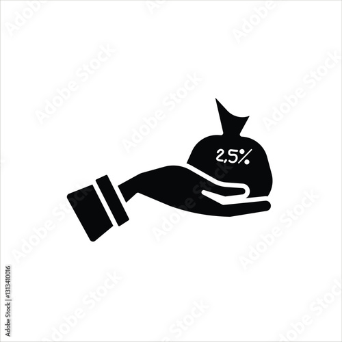Zakat Fitrah, Donation - Silhouette of Ramadan and Islamic Icons