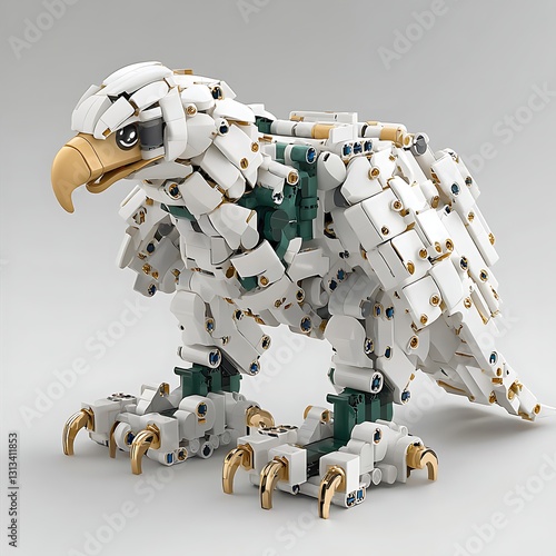 Wallpaper Mural Robotic Eagle Model on White Background Torontodigital.ca