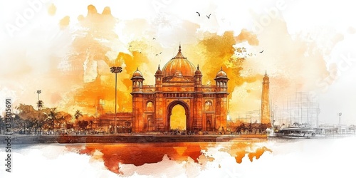 Experience the vibrant culture of Mumbai showcased in unique artwork.