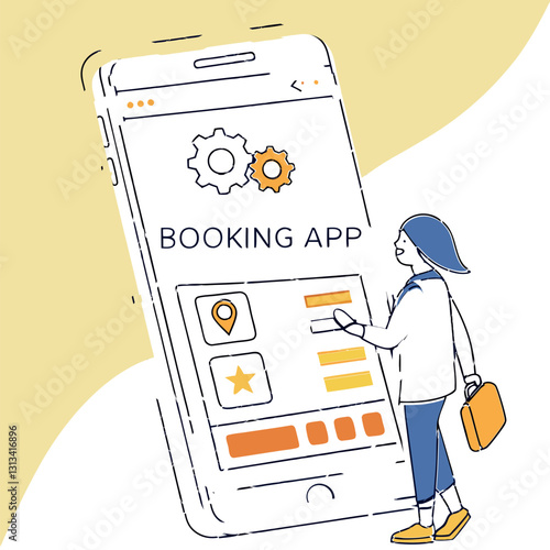 Illustration-mobile-online-booking-for-mobile.eps