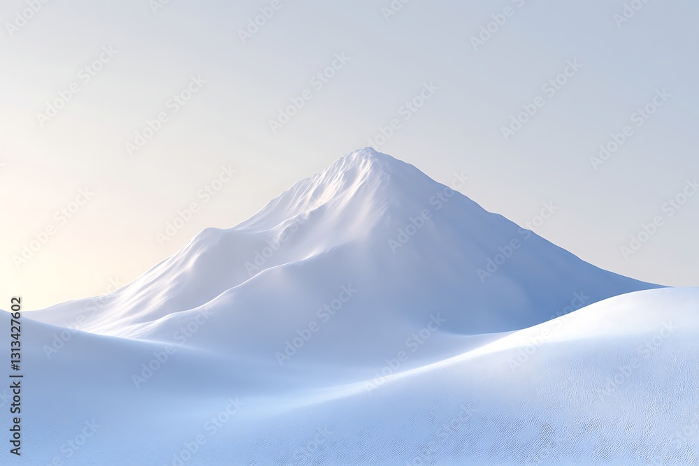 Majestic Snow-Capped Mountain Landscape Majestic Snow-Capped Mountain Landscape