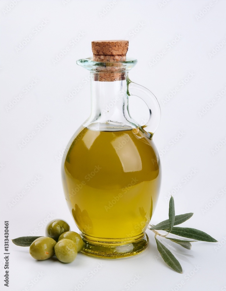 Olive Oil in Glass Olive Oil in Glass