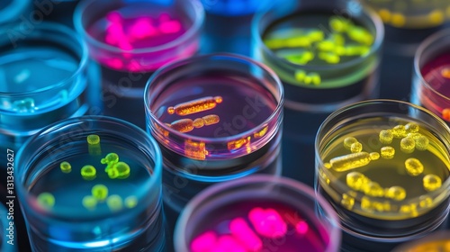 The color of life in a petri dish