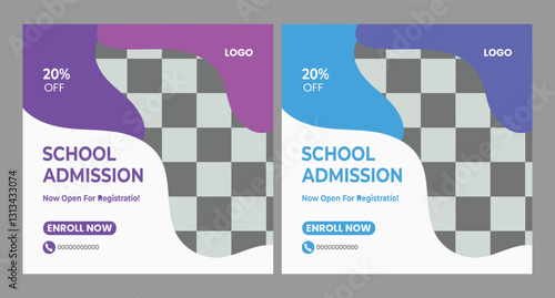  School admission social media post 
