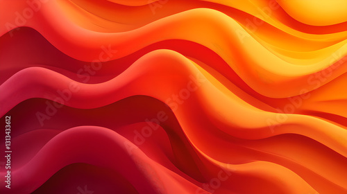 Orange - Red Gradient Waves