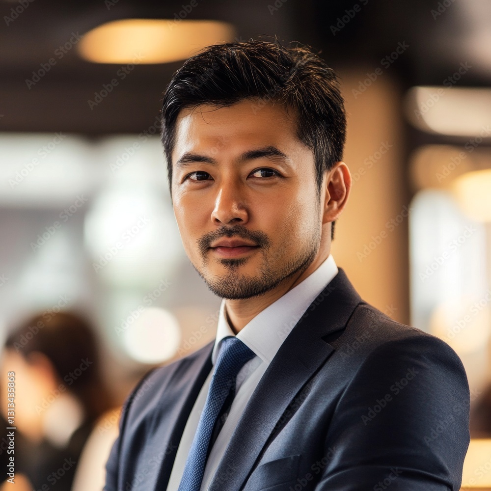 A man in a suit and tie poses for a picture A man in a suit and tie poses for a picture