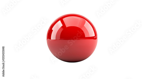 Vibrant red egg on a green background, colorful still life photography composition with fresh food