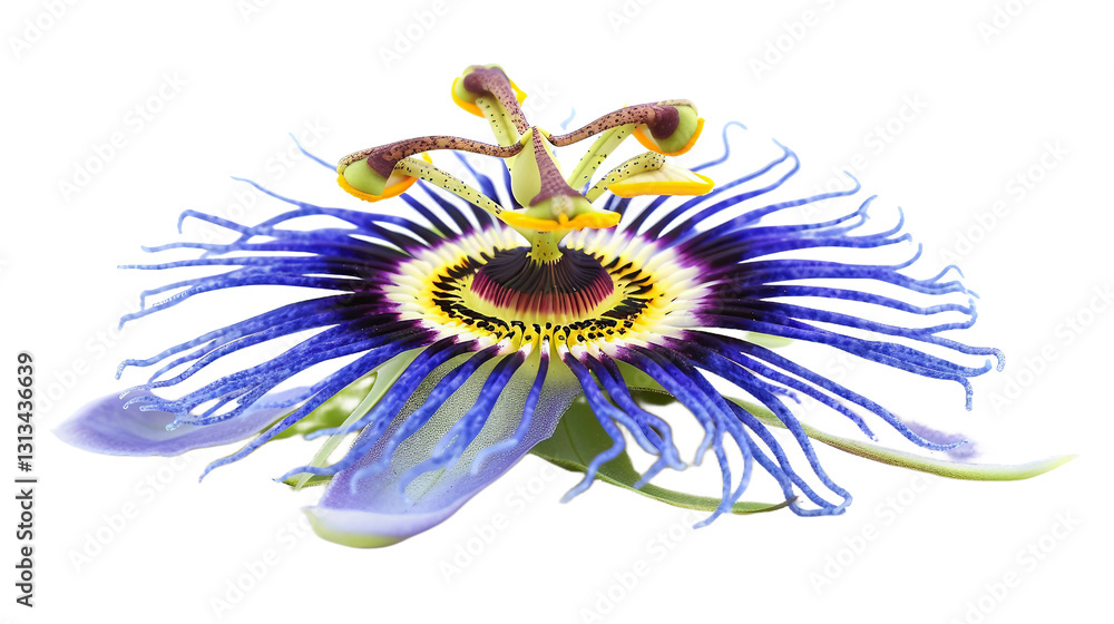 Obraz premium Passion flower on transparent background PNG.