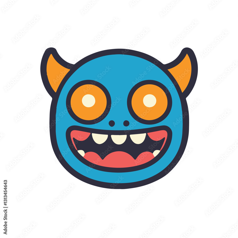 happy monster face happy monster face
