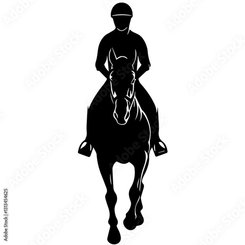 Jockey Pose Silhouette: Capturing the Elegance in Motion