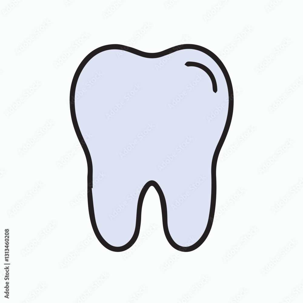 Simple Illustration of a Healthy Tooth Simple Illustration of a Healthy Tooth
