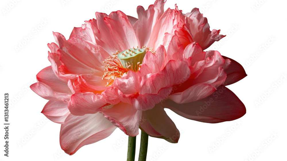 Blooming pink lotus flower with transparent background Blooming pink lotus flower with transparent background