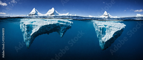 giant iceberg showcasing sm...