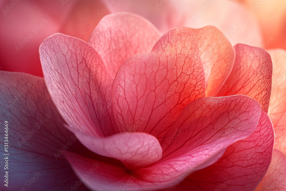 Delicate pink flower petals with intricate textures and soft lighting Delicate pink flower petals with intricate textures and soft lighting