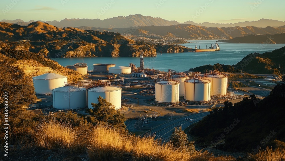Coastal Refinery at Sunset Coastal Refinery at Sunset