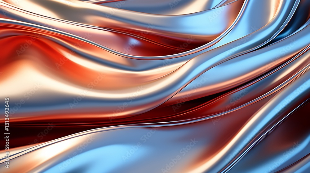 Abstract Metallic Waves: Fluid Design Background. Abstract Metallic Waves: Fluid Design Background.