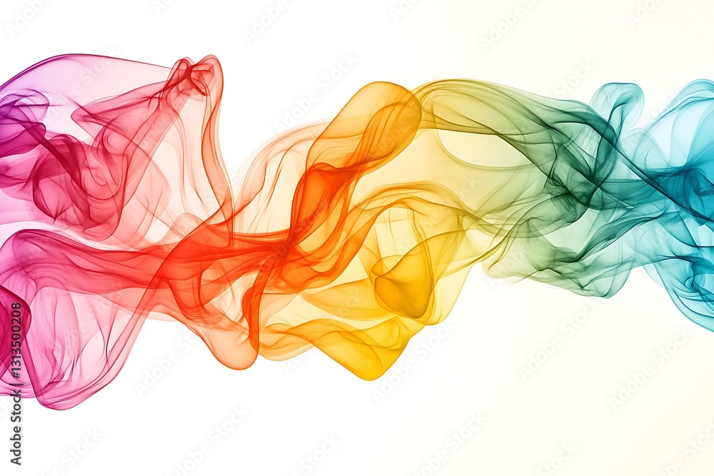 Fototapeta premium Abstract Colorful Flowing Design