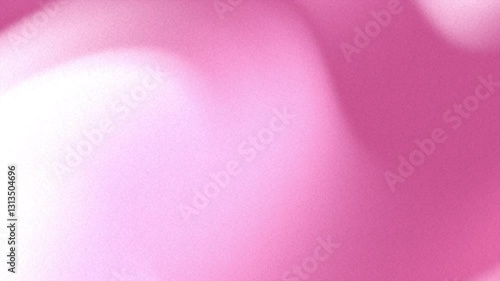 Grainy abstract background, noisy poster pink white glowing color wave banner design