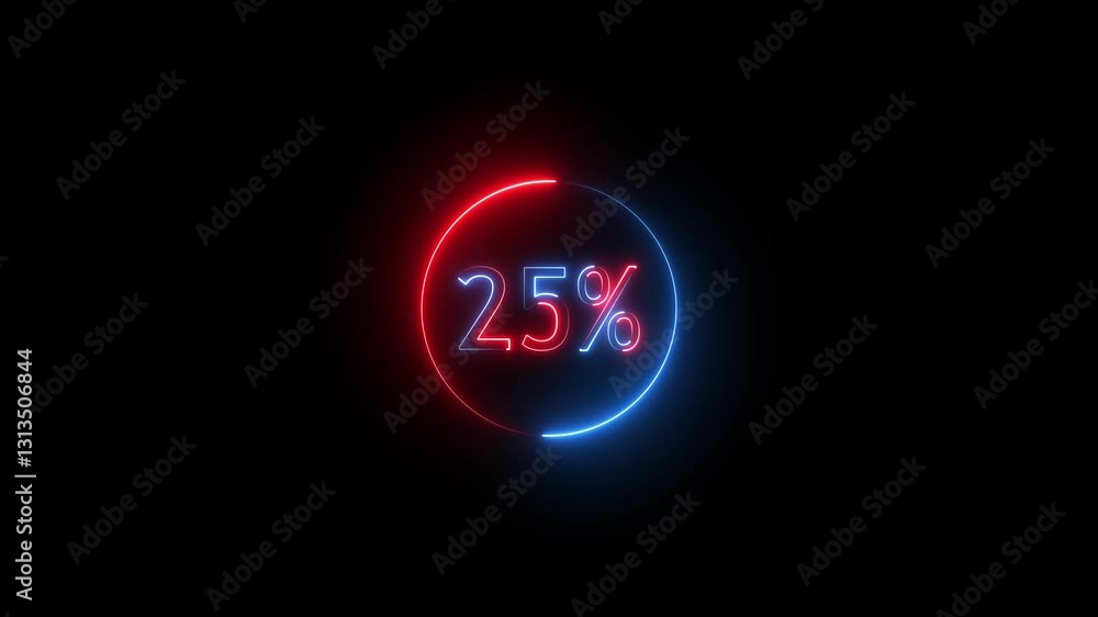 Glowing neon number 25% discount big offer sale business animation 4k video. percents limited offer animation .25 percent off discount sale.. Glowing neon number 25% discount big offer sale business animation 4k video. percents limited offer animation .25 percent off discount sale..
