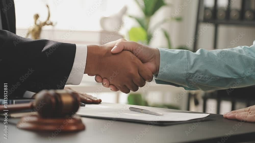 Judge gavel with Justice lawyers having team meeting at law firm background. Concepts of Law and Legal services. Judge gavel with Justice lawyers having team meeting at law firm background. Concepts of Law and Legal services.
